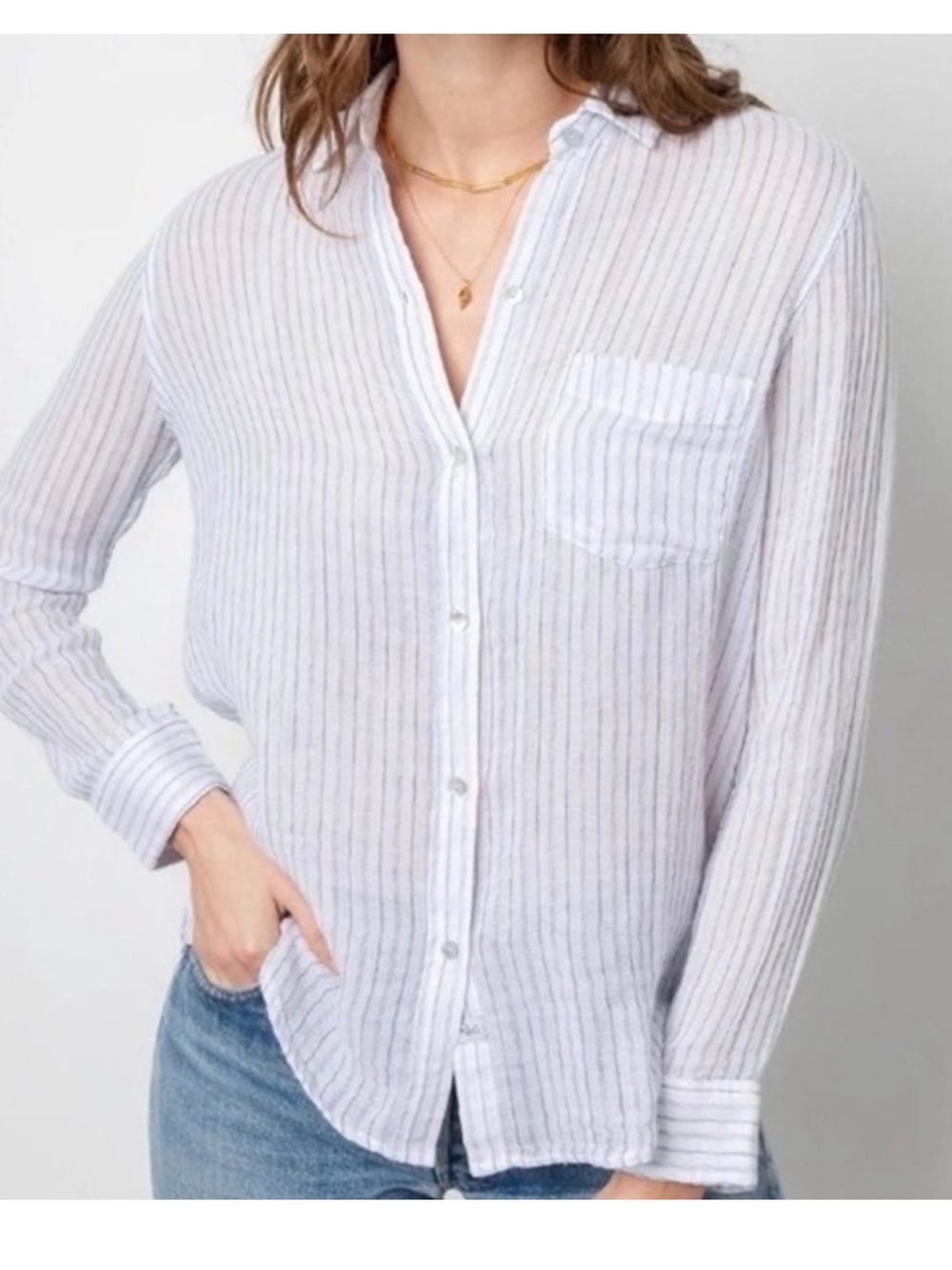 Rails Ellis Davenport Stripe Cotton Shirt - Picture 2 of 9